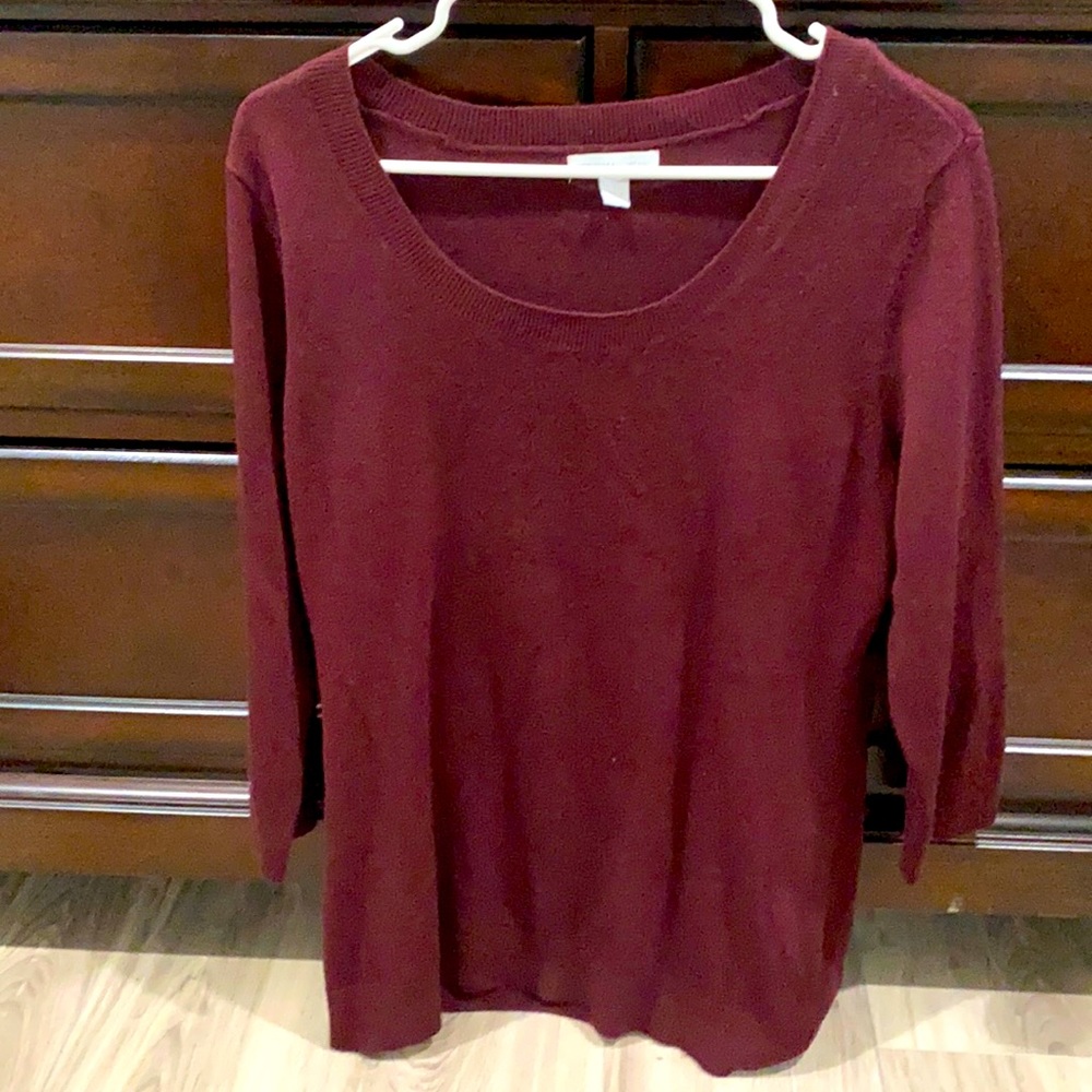New York and Company Maroon Sweater